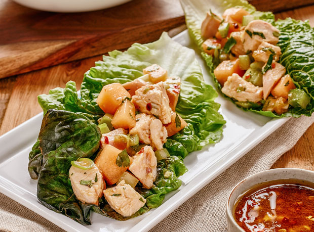 Turkey Salad Lettuce Wraps