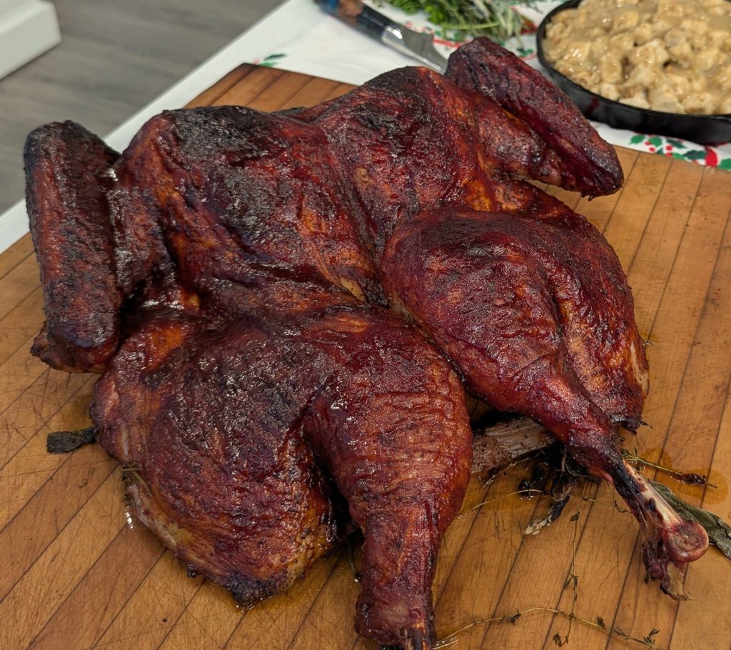 Whole turkey brining & smoking tips from Chef Ted Reader!